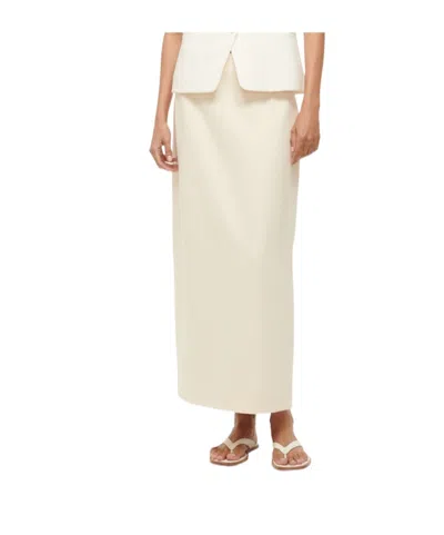 STAUD HIGH-WAISTED MIDI SKIRT
