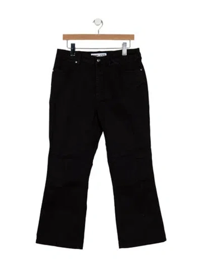 Pre-owned Staud High-rise Flared Jeans W/ Tags In Black