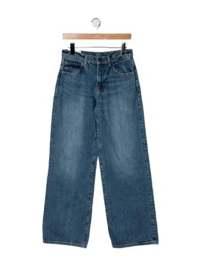 Pre-owned Staud High-rise Wide Leg Jeans In Blue