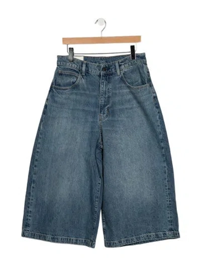 Pre-owned Staud High-rise Wide Leg Jeans W/ Tags In Blue