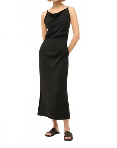 Staud Hilda Midi Dress In Black