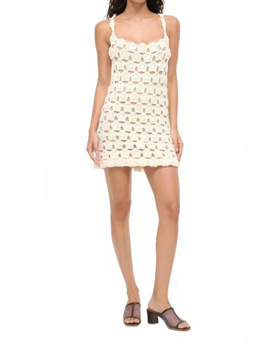 Staud Hoya Mini Dress In Ivory