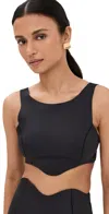 Staud Huron Bikini Top Black In Black