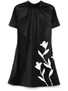 Staud Ilana Mini Dress In Black In Black