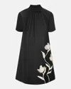Staud Ilana Mini Dress In Black In Black