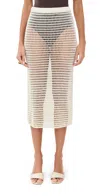 Staud Ines Skirt Ivory In Ivory