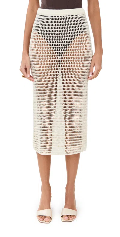 Staud Ines Skirt Ivory