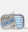 Staud Ines Tin Clutch Silver Multi