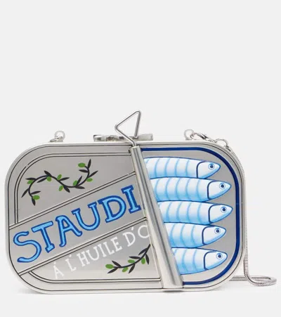 Staud Ines Tin金属手拿包