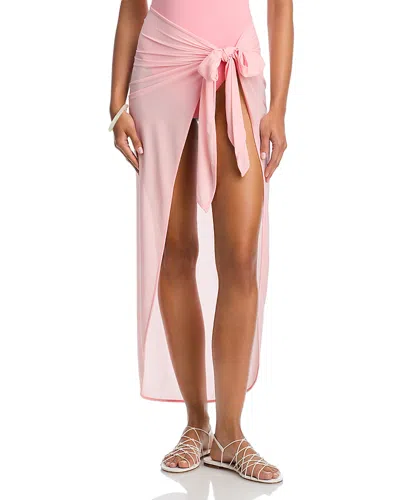 Staud Inlet Cover Up Sarong In Pink