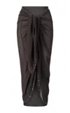 Staud Inlet Embellished Sarong In Brown