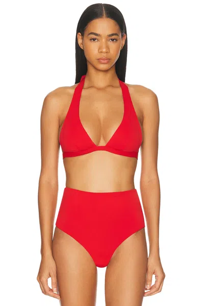 Staud Irina Bikini Top In Red