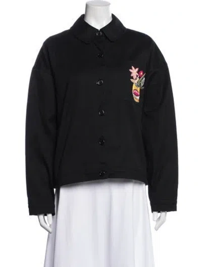 Pre-owned Staud Jacket In Black