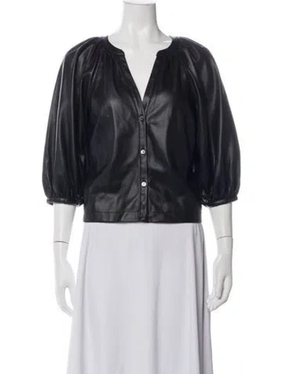 Pre-owned Staud Jacket In Black