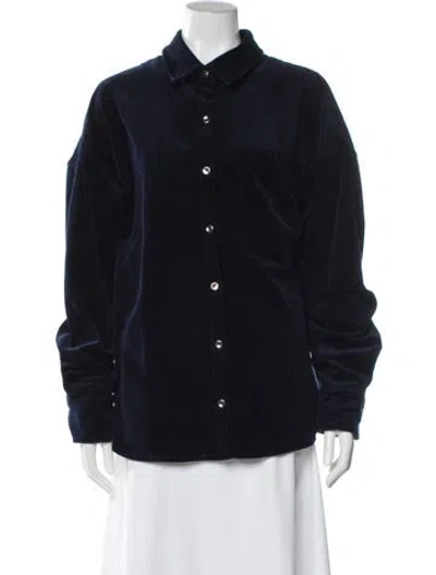 Pre-owned Staud Jacket In Blue