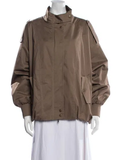 Pre-owned Staud Jacket In Brown