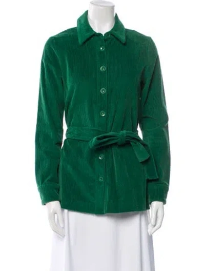 Pre-owned Staud Jacket In Green
