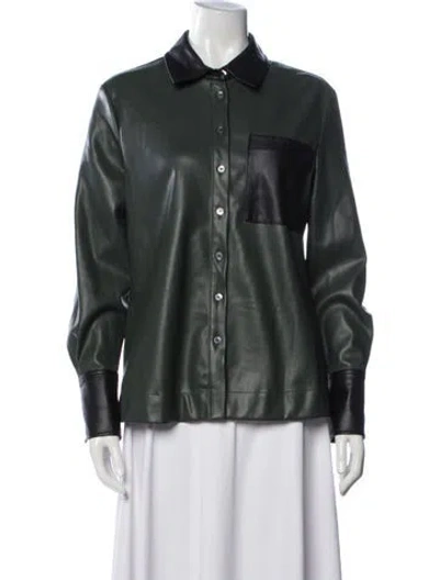 Pre-owned Staud Jacket In Green