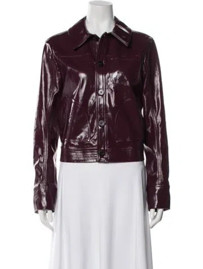 Pre-owned Staud Jacket In Purple