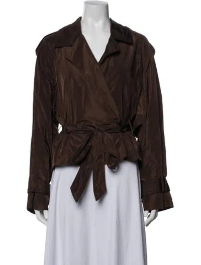 Pre-owned Staud Jacket W/ Tags In Brown