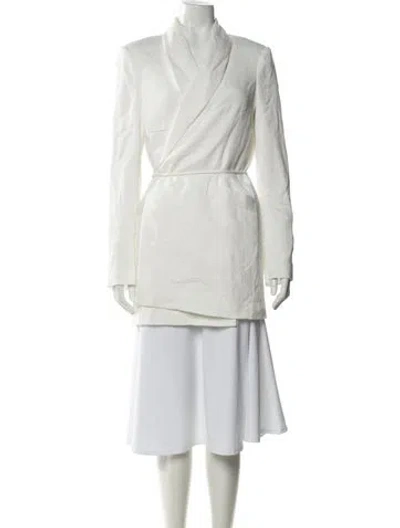 Pre-owned Staud Jacket W/ Tags In White