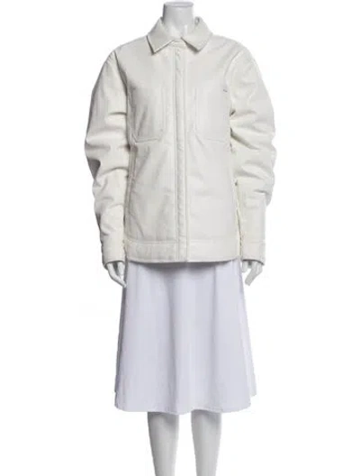 Pre-owned Staud Jacket In White