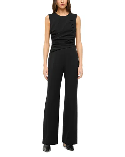 Staud Jagger Jumpsuit In Black