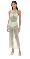 Staud Jane Dress Pale Jade In Pale Jade