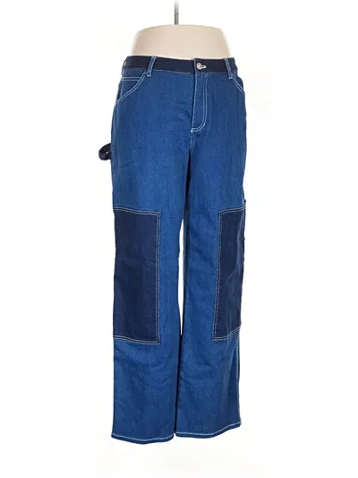 Pre-owned Staud Jeans In Blue