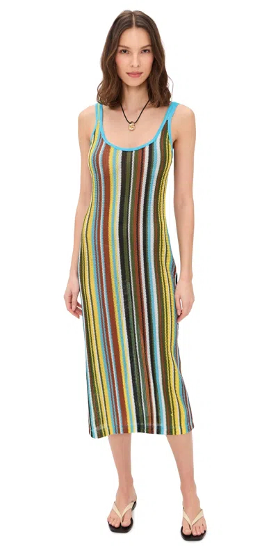 Staud Jessica Dress Swim Cover-up In Multi
