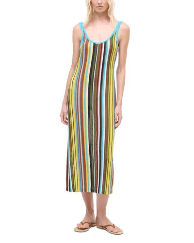 Staud Jessica Dress Swim Cover-up In Multi