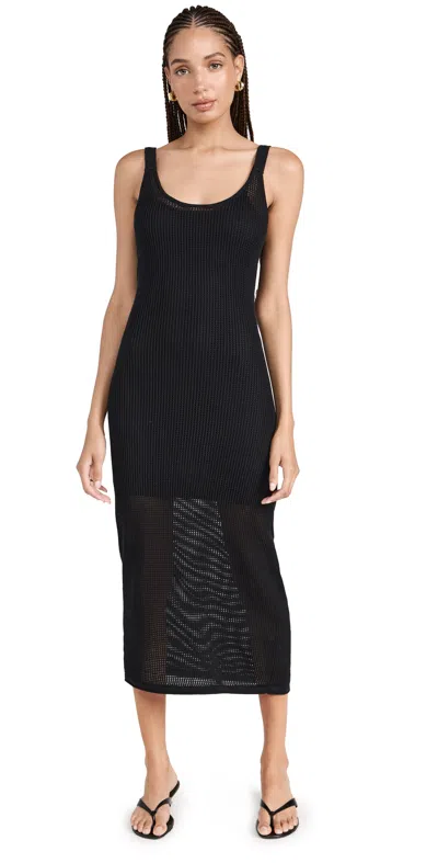 Staud Jessica Knit Dress In Black