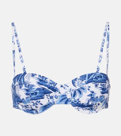 Staud Jo Balconette Bikini Top In Multi