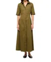 Staud Joan Maxi Shirtdress In Multi