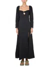 Staud Josephine Dress In Black