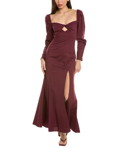 Staud Josephine Dress In Purple