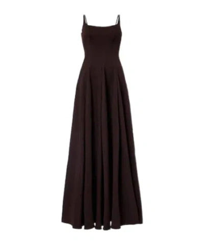 Staud Joy Cotton-blend Gown In Brown