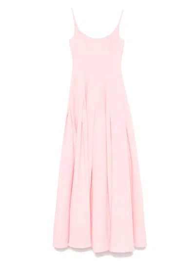 Staud Joy Maxi Dress In Pearl Pink