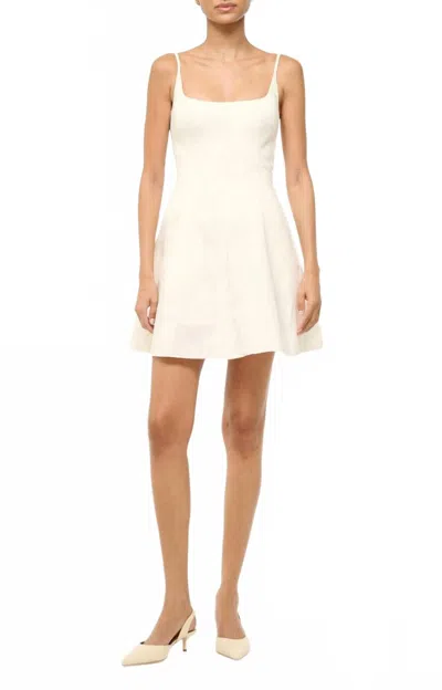 Staud Joy Mini Dress In Ivory In White