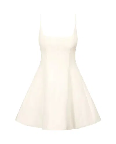 Staud Wylie Mini Dress In White