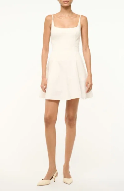 Staud Wylie Mini Dress In White