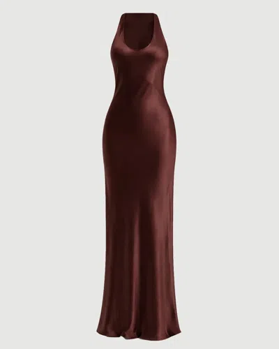Staud Juanita Dress In Brown
