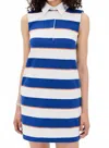 Staud Julius Mini Dress In Yacht Rugby Stripe In Multi