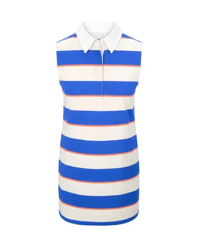 STAUD JULIUS MINI DRESS YACHT RUGBY STRIPE