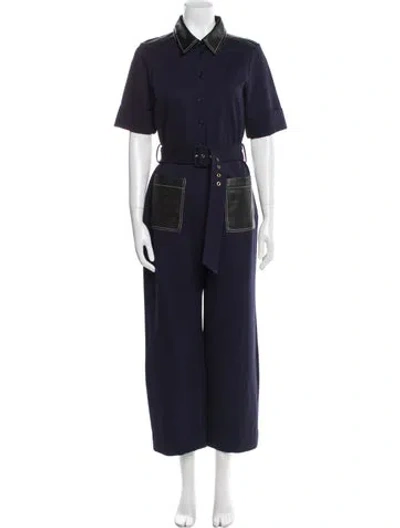 Pre-owned Staud Jumpsuit In Blue