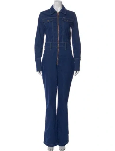 Pre-owned Staud Jumpsuit In Blue