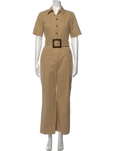Pre-owned Staud Jumpsuit In Neutrals