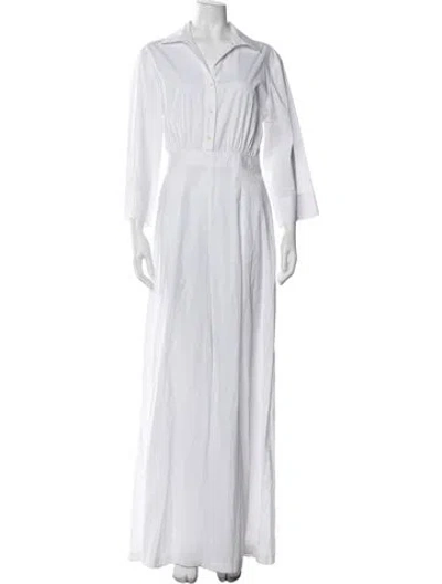 Pre-owned Staud Jumpsuit In White