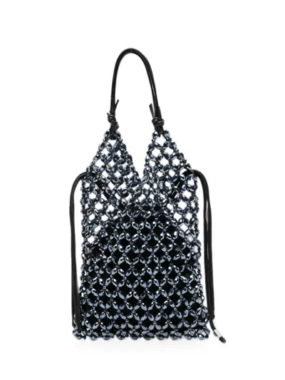 Staud Karka Beaded Tote Bag In Brown
