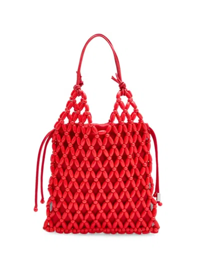 Staud Karla Tote Bag In Red